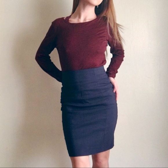 LK Bennett Tops - LK Bennett Maroon Long Sleeve Shirt